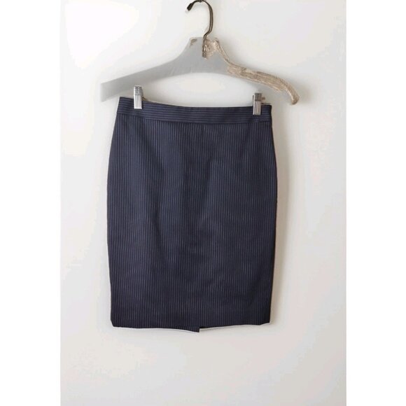 Ann Taylor Skirt Petite 0 Mini Striped Lined - Picture 1 of 12